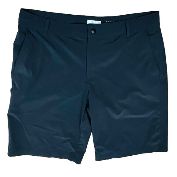 Columbia Omni Shade Sun Protection Gray Shorts Drawstring Men's 36x10 - Picture 1 of 11
